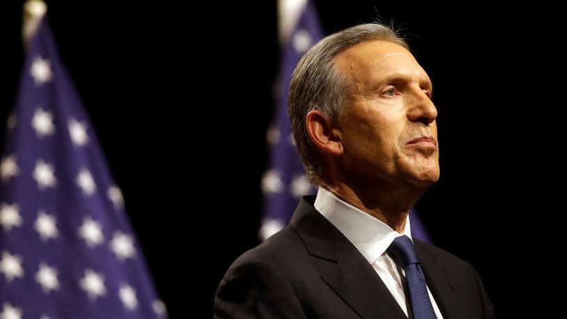 Former Starbucks CEO Howard Schultz speaks to students at Purdue University's Fowler Hall on February 7, 2019 in West Lafayette, Indiana. Schultz is considering running as an independent presidential candidate for the 2020 election.