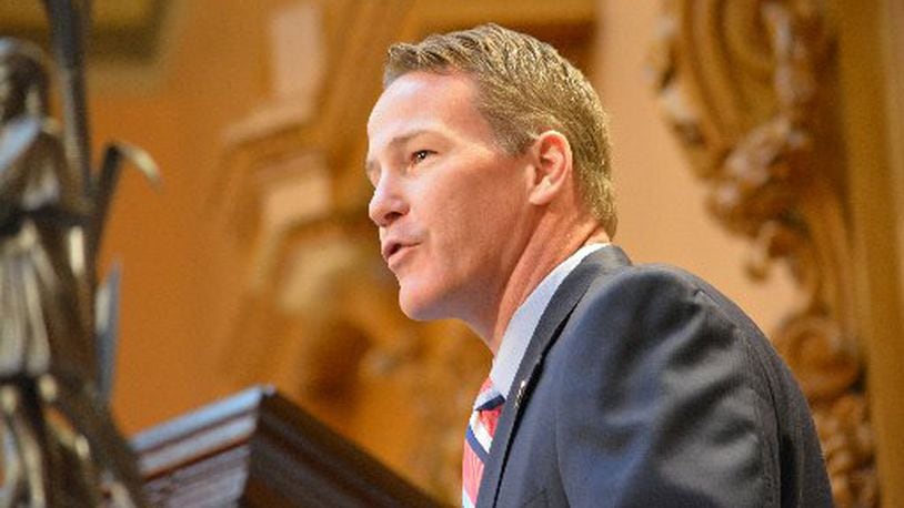 Ohio Secretary of State Jon Husted will speak at Cedarville University later this month. Husted is contemplating a run for governor of Ohio.