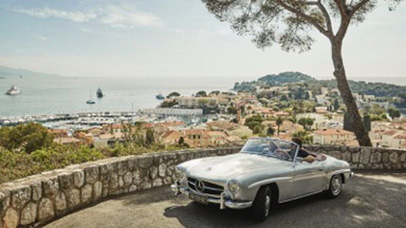 This 1958 Mercedes 190 SL Cabrio comes with a “stay and drive” package offered by Four Seasons Hotels in Europe. (Four Seasons Hotels)
