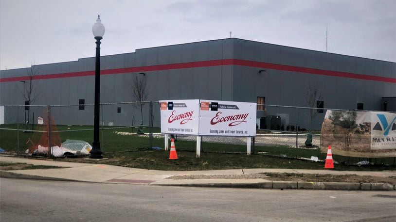 Economy Linen and Towel Service's new facility on McCall Street in West Dayton could open next month. CORNELIUS FROLIK / STAFF