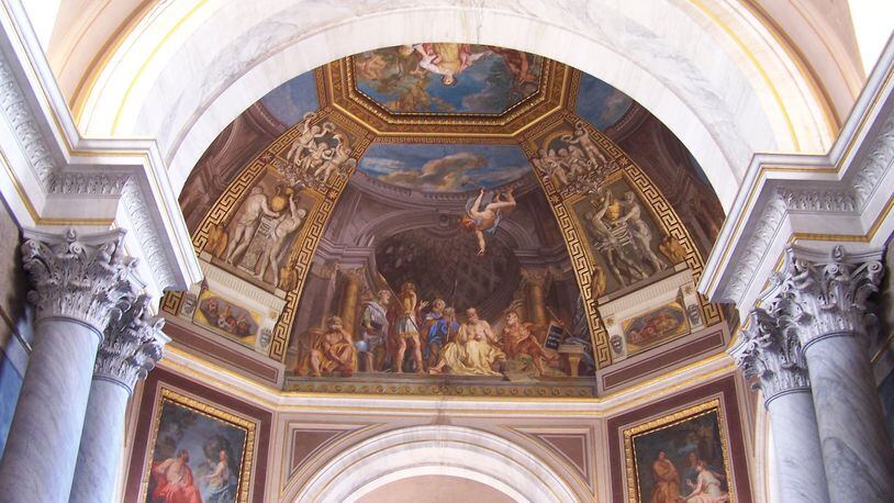 Elaborate frescos and other works of art cover the walls and ceilings of galleries in the Vatican Museums. (Ann Tatko-Peterson/Contra Costa Times/TNS)