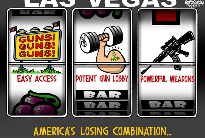 Week in cartoons: Las Vegas, Puerto Rico and more