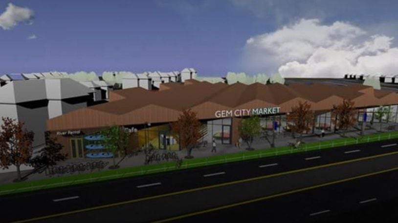 A conceptual rendering for the Gem City Market by architect Matt Sauer. CONTRIBUTED