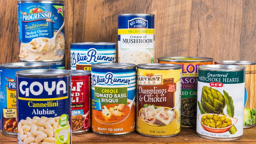 Canned foods (stock photo).