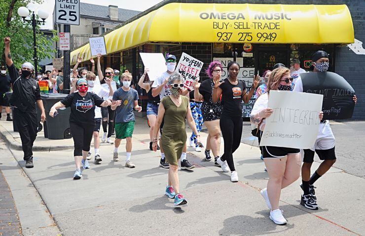 PHOTOS: Protestors march through the Oregon District Thursday