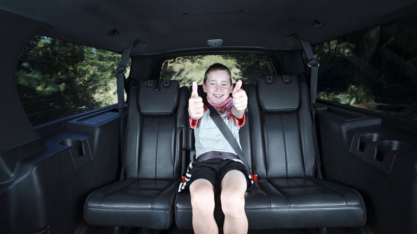Children should sit in the back seat until they are the size of an adult. CONTRIBUTED