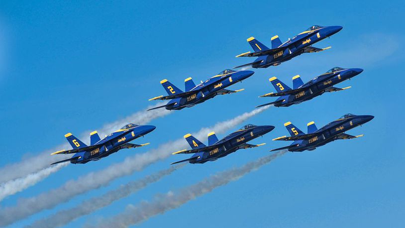 The Blue Angels will headline the 2022 CenterPoint Energy Dayton Airshow presented by Kroger on July 30-31. CONTIBUTED