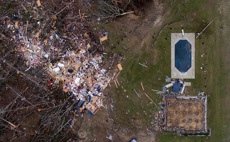 Photos: Tornadoes leave path of death, destruction in parts of Southeast