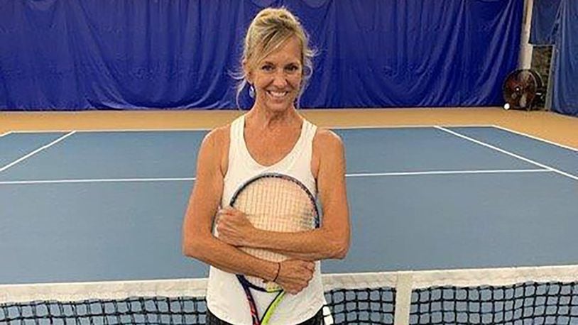 Jill Chobanian, a professional tennis instructor, returns to the Wright-Patterson Tennis Club where her career began more than 30 years ago. (Courtesy photo)