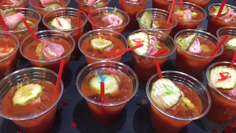 Participating restaurants in this years Bloody Mary Showdown were: Archer's Tavern; Bargo’s Grill and Tap; Brixx Ice Company; Calypso Grill and Smokehouse; Dewberry 1850; Fifth Street Brewpub; Jimmie’s Ladder 11;  Meadowlark Restaurant; Miami Valley Gaming; Milanos; Mutt's Sauce, LCC; Papi Joe's Tennessee Pepper Sauce Company; The Barrel in Springboro; TJ Chumps; Troll Pub; Trolley Stop; Tuty’s Bar & Grill; Wheat Penny.  ALEXIS LARSEN / CONTRIBUTING