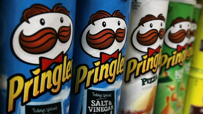 A tractor-trailer carrying Pringles potato chips caught fire on a Florida interstate Monday.