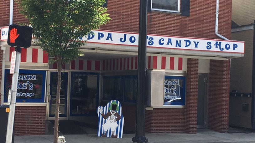 Grandpa Joe’s Candy Shop in downtown Miamisburg offers a $5 candy buffet. NICK BLIZZARD/STAFF