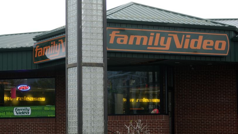Family video is closing a location on Wayne Avenue in Dayton and another in New Carlisle. Pictured is the Fairfield Family Video location in Butler County, Ohio. MICHAEL D. PITMAN/STAFF