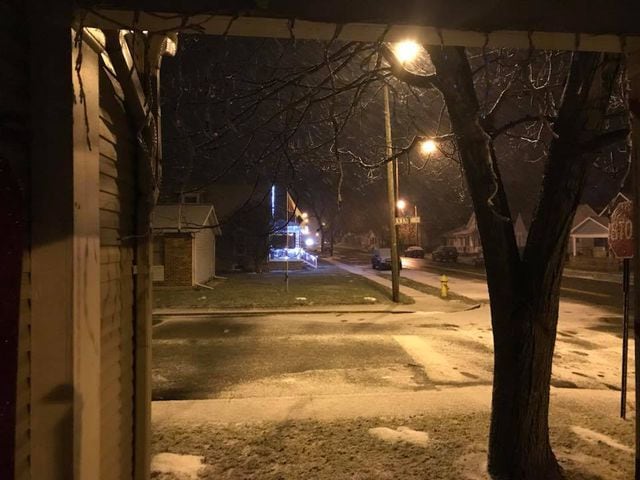 Snow and strong winds hit Miami Valley