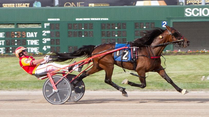 The two premier races of the season at Dayton Hollywood Raceway Friday night s $171,250 Dayton Trotting Derby and the $151,750 Dayton Pacing Derby will feature 17 of the nation s top harness horses and many of the country s top drivers. Brad Conrad/CONTRIBUTED