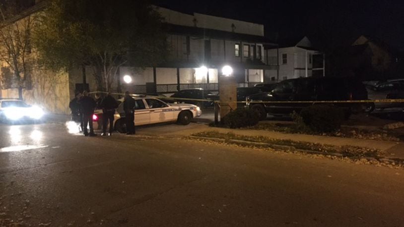 A man was shot at least once Friday night, Nov. 10, 2017, in the Jazz Central parking lot in the 2900 block of East Third Street in Dayton.