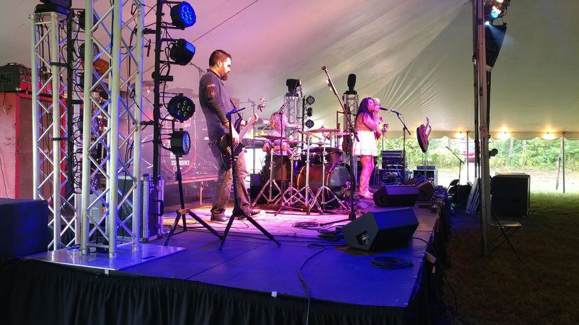 The band Jayme performed Saturday at the Lewisburg Bicentennial Celebration. Photo courtesy Jenna Pichot