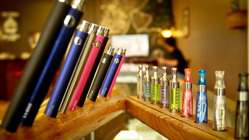 While binge drinking and opioid use are declining among high schoolers, health officials are concerned that teens are vaping at record amounts. JIM WITMER / DAYTON DAILY NEWS