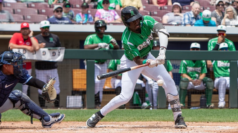 Dragons right fielder Jay Allen II had two singles Sunday and is batting .444 in his past seven games and .362 for the season. Jeff Gilbert/CONTRIBUTED