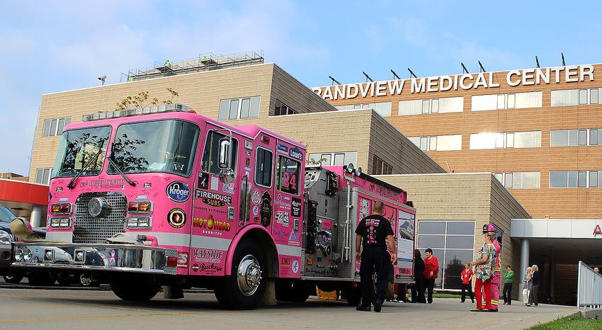 Pink fire truck at Grandview