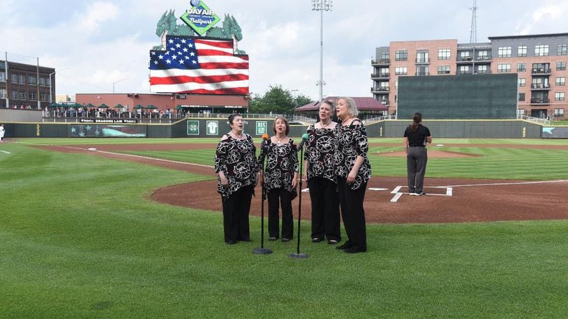 Finalists will perform the national anthem at Dragons games throughout the season. PHOTO COURTESY OF DAYTON DRAGONS