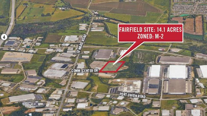 Becknell Industrial has purchased a 14-acre industrial site located on Commerce Center Drive, off of Seward Road in Fairfield. It will develop a 176,800-square-foot speculative industrial building there by first quarter of 2018. CONTRIBUTED