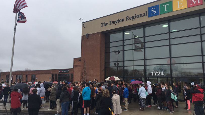 The Dayton Regional STEM School near the Kettering/Dayton border serves students in grades 6-12 with a curriculum focused on science, technology, engineering and math. WILL GARBE / STAFF