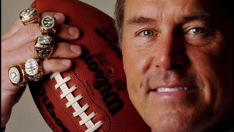 Twenty-five years ago, Dwight Clark made one of the greatest catches in NFL history. It changed his career, started the San Francisco 49ers dynasty and, for a period of time, ended the Dallas Cowboys' reign as the NFC's top team. Clark a native of Charlotte, N.C., won five Super Bowl rings with the 49ers as a player and front office executive. (Jeff Siner/Charlotte Observer/TNS)