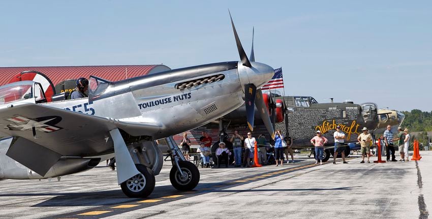 World War II planes rumble through Dayton skies