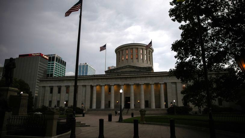 The Ohio Statehouse in Columbus, Ohio, July 20, 2023. Republicans now dominate both houses of the Legislature. (Maddie McGarvey/The New York Times)