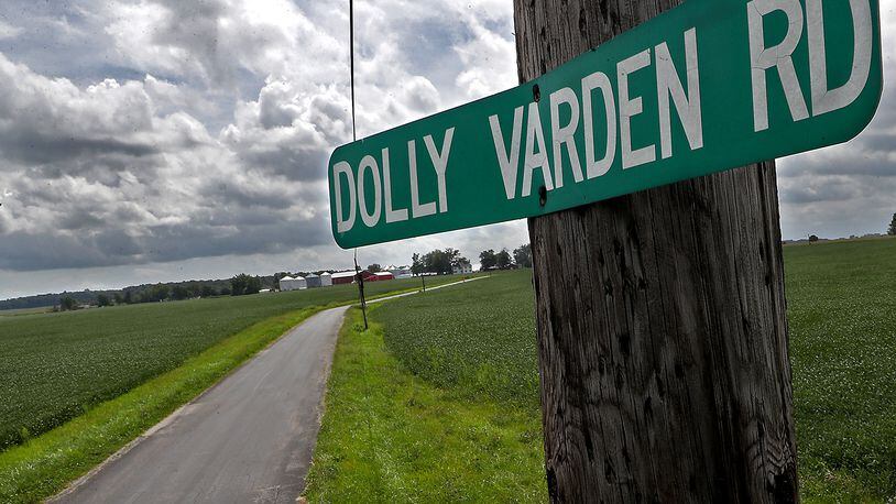 The 6700 block of Dolly Varden Road in Madison Township where a pregnant woman and her unborn baby where struck and killed by a car Thursday night. BILL LACKEY/STAFF
