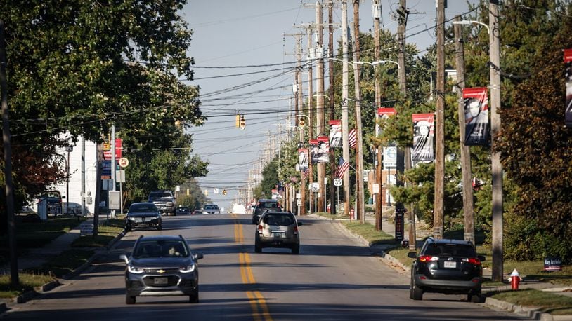 The village of New Lebanon, along U.S. 35 in western Montgomery County, has seen a newly elected council majority place the village manager, police chief, law director, CFO and service department superintendent on paid leave. JIM NOELKER/STAFF