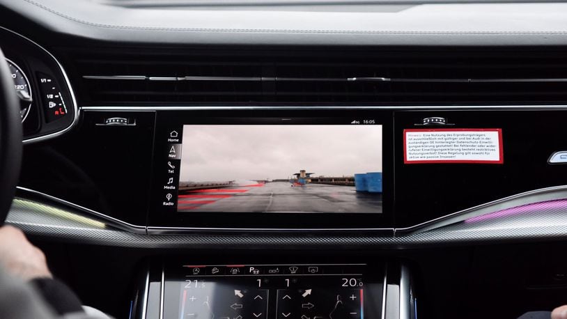 An undated photo provided by Pirelli shows a dashboard with warnings sent from the company’s Cyber Tire. The tires, Pirelli says, can sense if a car is slipping and warn the driver or the car to make adjustments. (Pirelli via The New York Times)