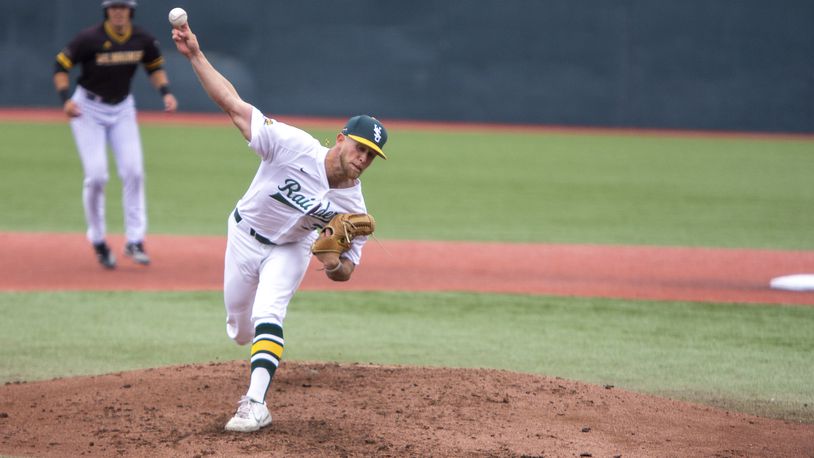 Wright State starter Austin Cline had a strong performance for the Raiders in Saturday's Horizon League championship game against Milwaukee. Jeff Gilbert/CONTRIBUTED