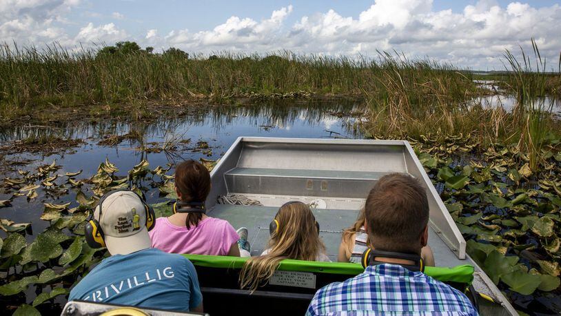 Patrick Connolly of the Orlando Sentinel took an airboat ride on Lake Tohopekaliga with Captain Jim and the Duus family from Norway. (Patrick Connolly/Orlando Sentinel/TNS)