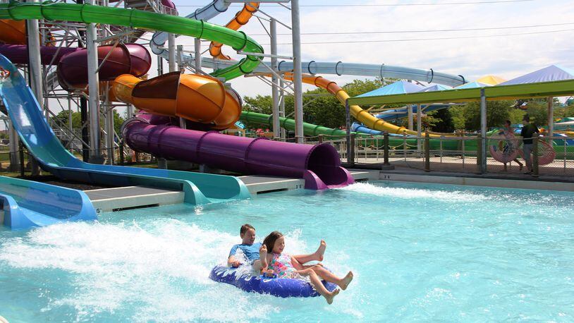 Tropical Plunge, a complex of six different water slide experiences towering nearly seven stories in Soak City Waterpark, will make its debut this weekend on May 28. CONTRIBUTED