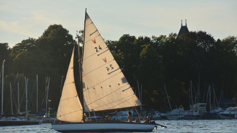A sailboat passes by on the Wannsee, a lake in the southwest corner of Berlin. (Matt McKinney/Minneapolis Star Tribune/TNS)