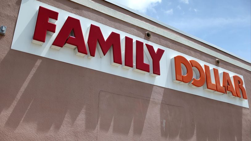 A woman was stabbed in the face at a Family Dollar store in suburban St. Louis.