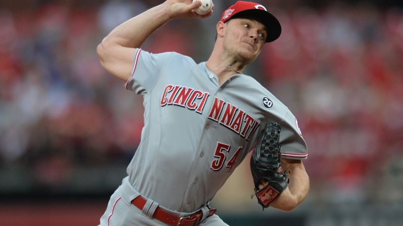 ST. LOUIS, MO - AUGUST 31: Starting pitcher Sonny Gray #54 of the Cincinnati Reds pitches in the first inning against the St. Louis Cardinals at Busch Stadium on August 31, 2019 in St. Louis, Missouri. (Photo by Michael B. Thomas/Getty Images)