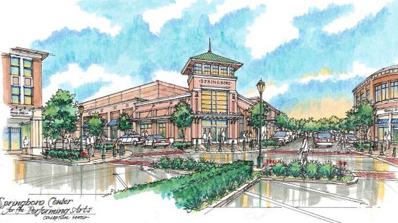 This is a rendering of the proposed Springboro Center for the Performing Arts.
