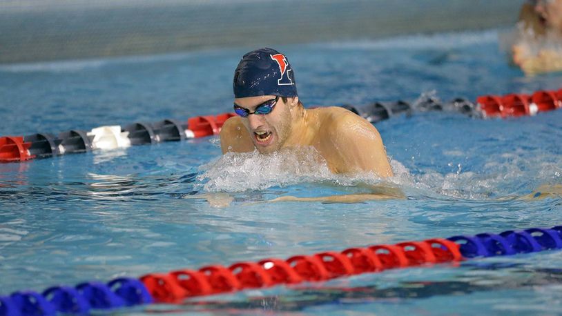 University of Pennsylvania junior Mark Andrew, a Middletown High School graduate, swam in three events at the NCAA Championships last weekend in Minneapolis. PHOTO COURTESY OF PENN ATHLETICS
