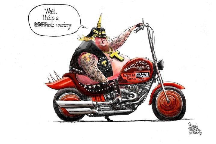 Week in cartoons: Supreme Count rulings, Harley-Davidson, and more