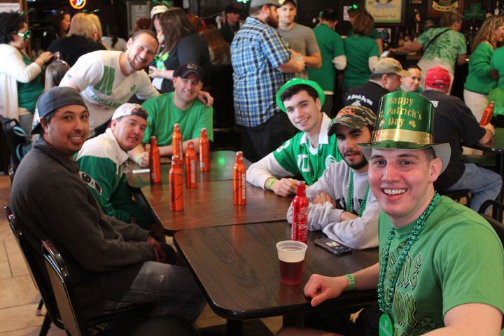 St. Patrick's Day lunchtime festivities at Flanagan's Pub