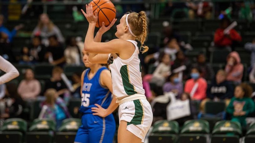 Freshman Lauren Scott shoots a free throw during Thursday's game against Ohio Christian at the Nutter Center. Scott led the Raiders with 13 points. Wright State Athletics photo