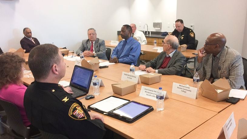 The Justice Advisory Committee for the Montgomery County Jail met Tuesday, Feb. 20, 2018. CHRIS STEWART / STAFF