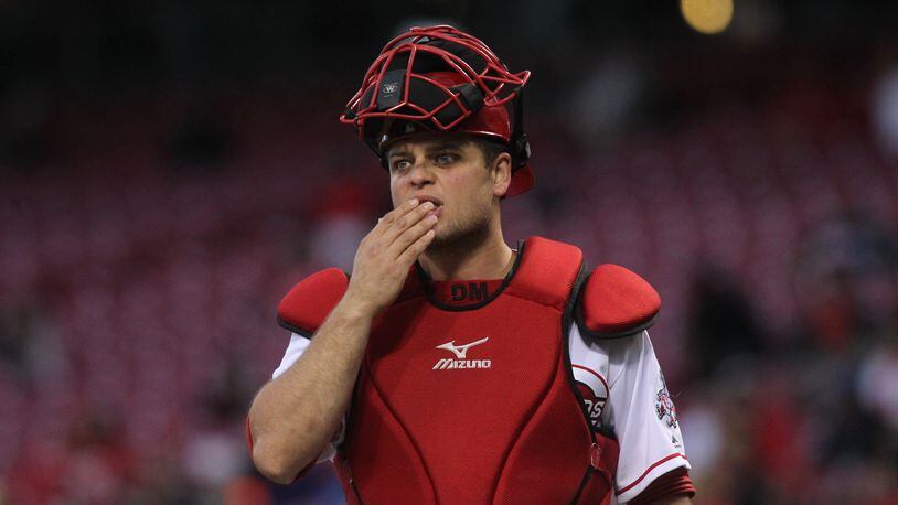 Reds catcher Devin Mesoraco, who played in just 39 games combined in 2015-'16, is on the disabled list again.
