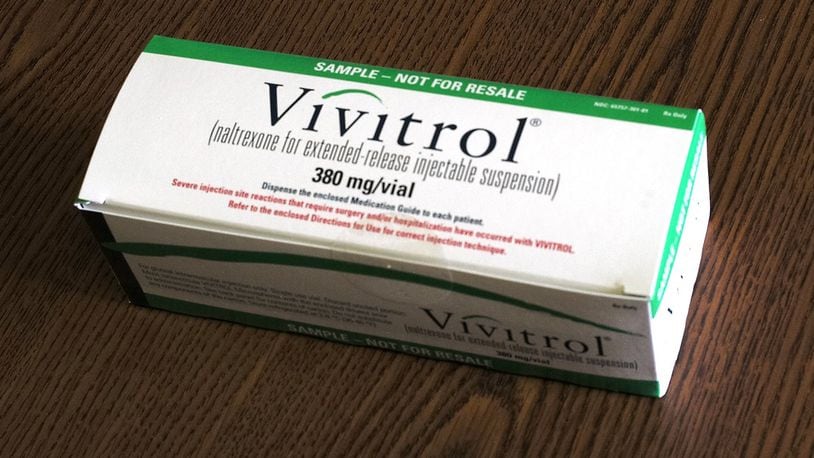 A box of Vivitrol. Bill Lackey/Staff