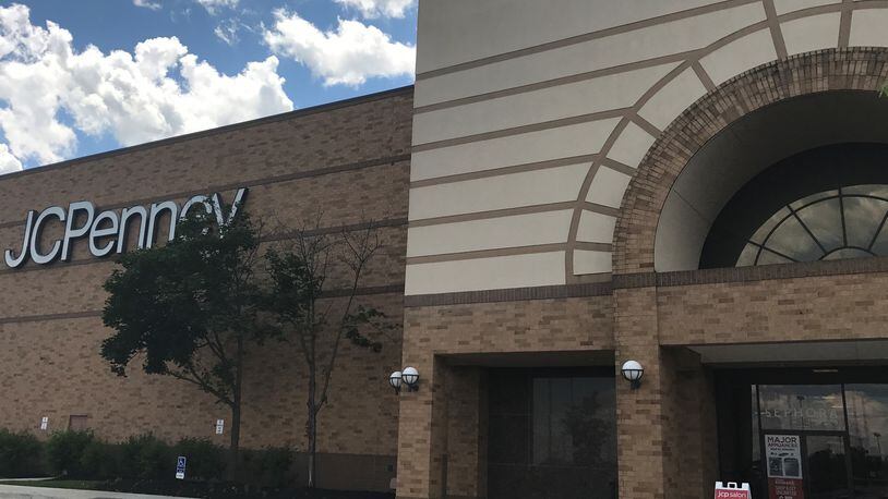 JC Penney store and entrance to the Fairfield mall.