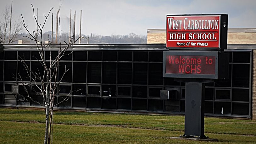 West Carrollton school district notified parents Thursday, Sept. 10, 2020., of four positive cases of COVID-19 reported at West Carrollton High School. FILE