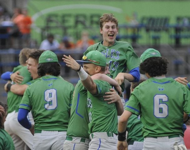 D-II state baseball: CJ defeats Gilmour Academy to defend championship